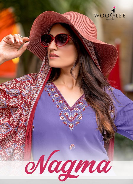 Nagma By Wooglee Viscose Thread work Kurti Bottom With Dupatta Wholesale Online